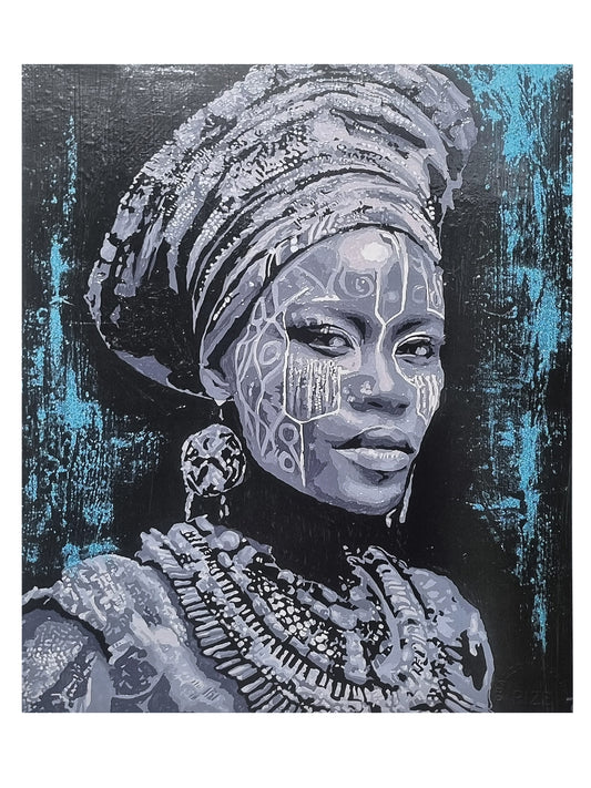 Blue 40x30 cm